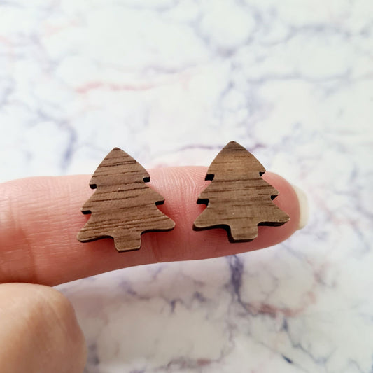 16mm WALNUT Veneer CHRISTMAS TREES