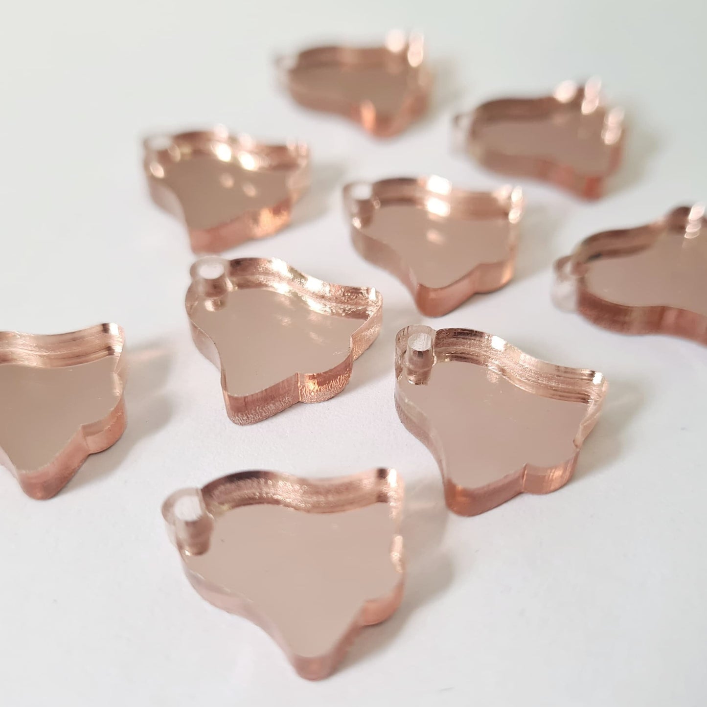 14mm ROSE GOLD MIRROR Acrylic BELLS