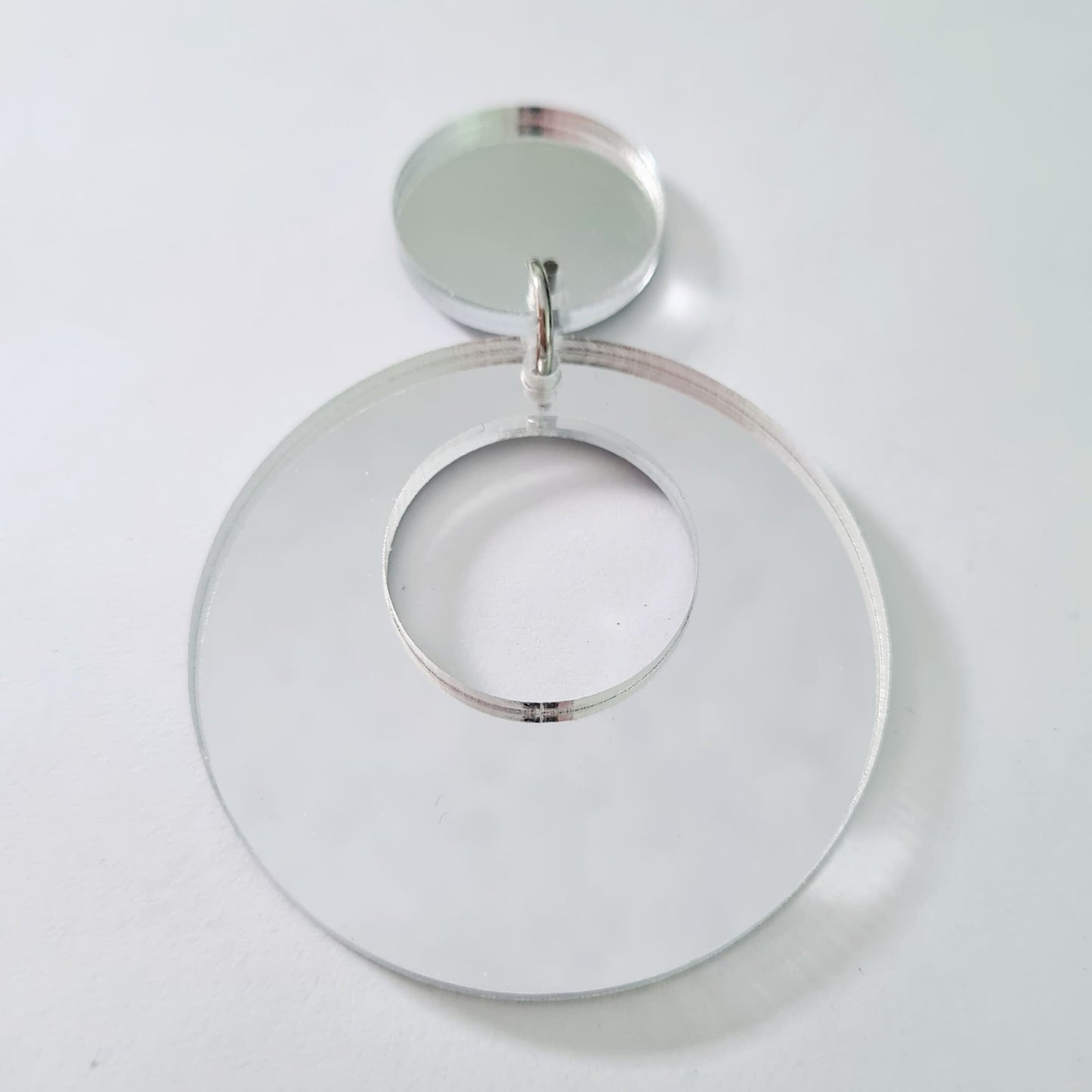 40mm MIRROR Acrylic Dangles MIXED PACK, with toppers