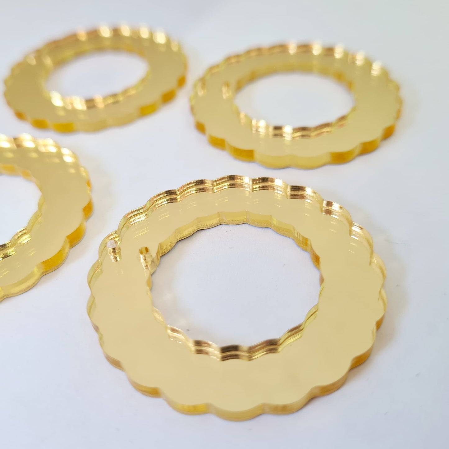 40mm GOLD MIRROR Acrylic WREATHS