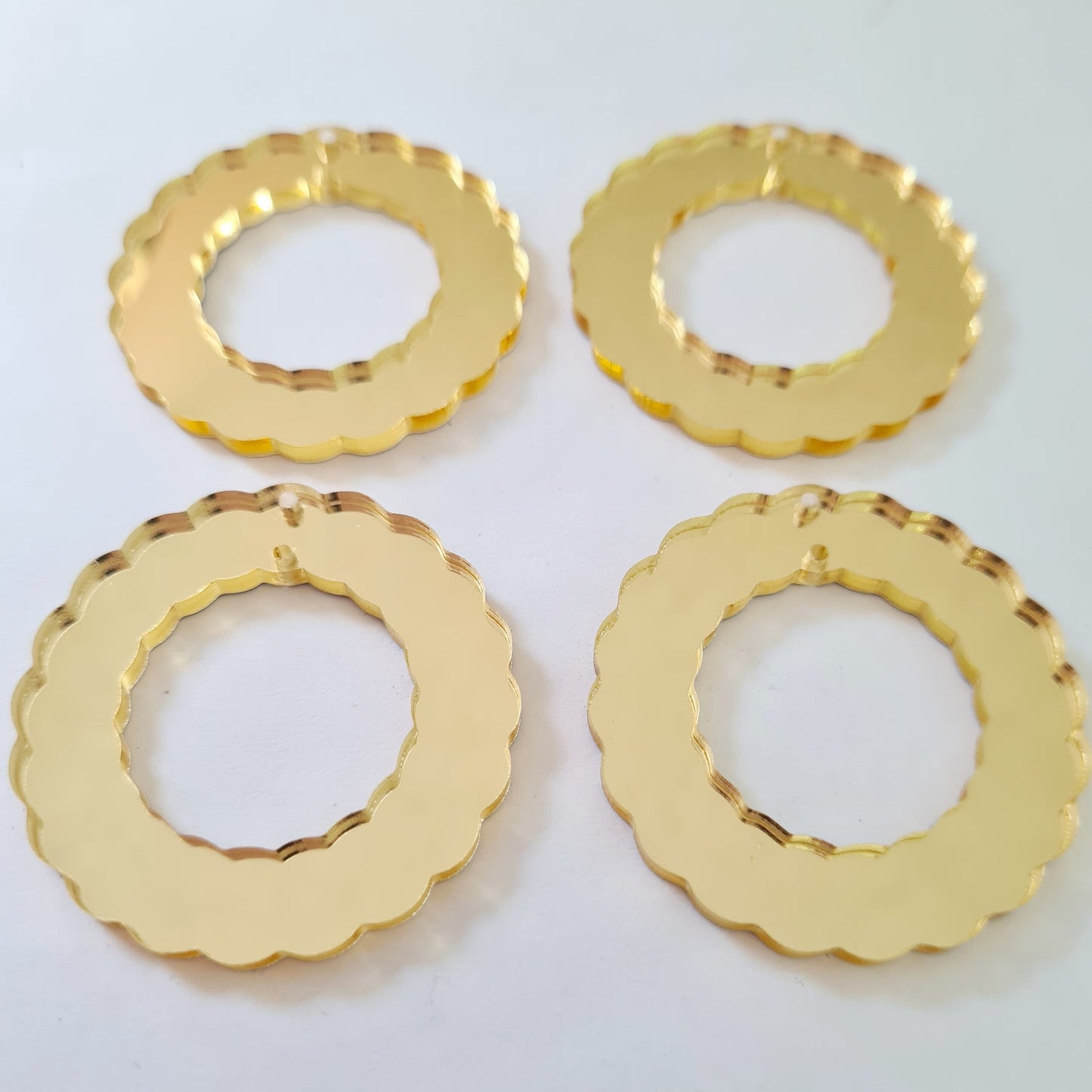 40mm GOLD MIRROR Acrylic WREATHS