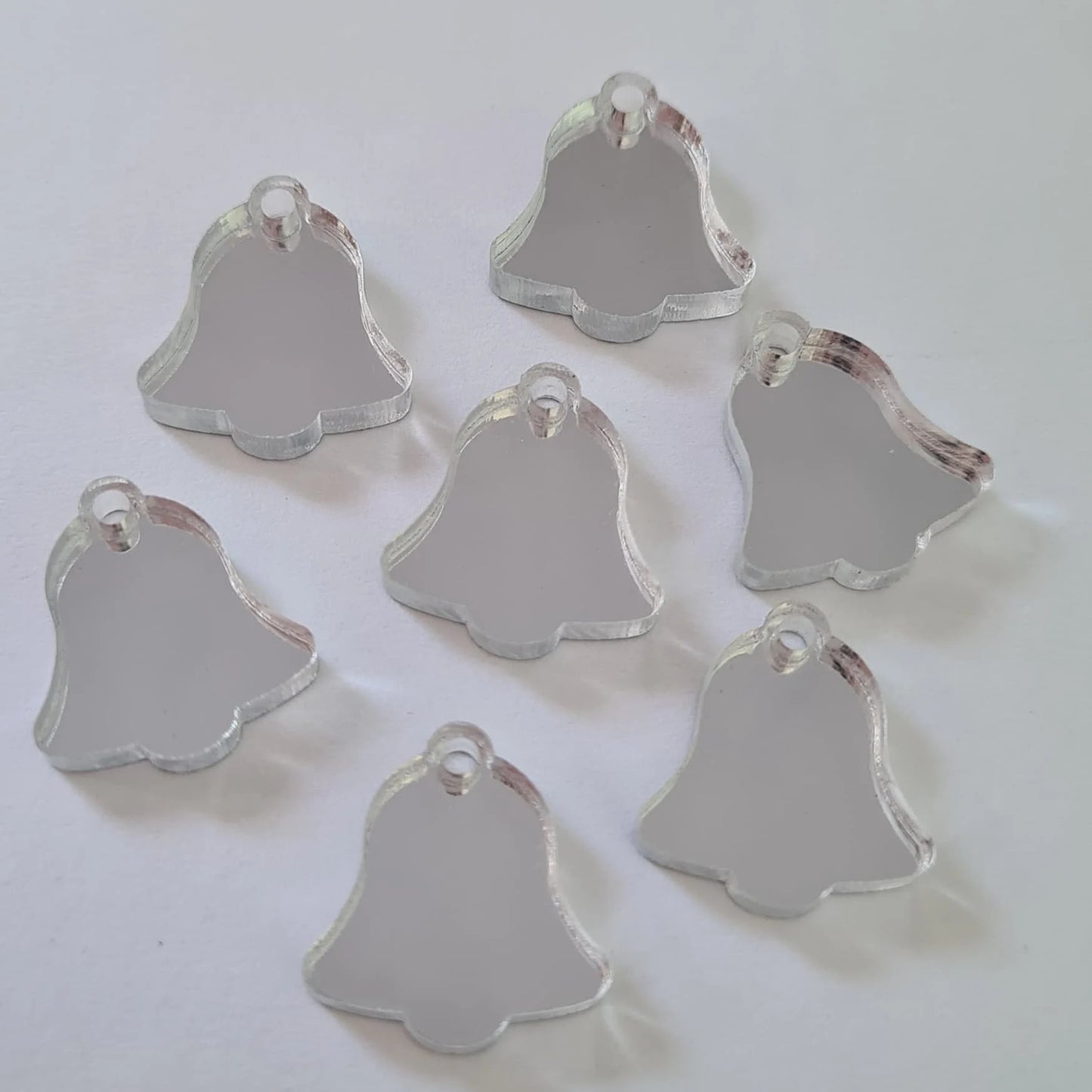 14mm SILVER MIRROR Acrylic BELLS