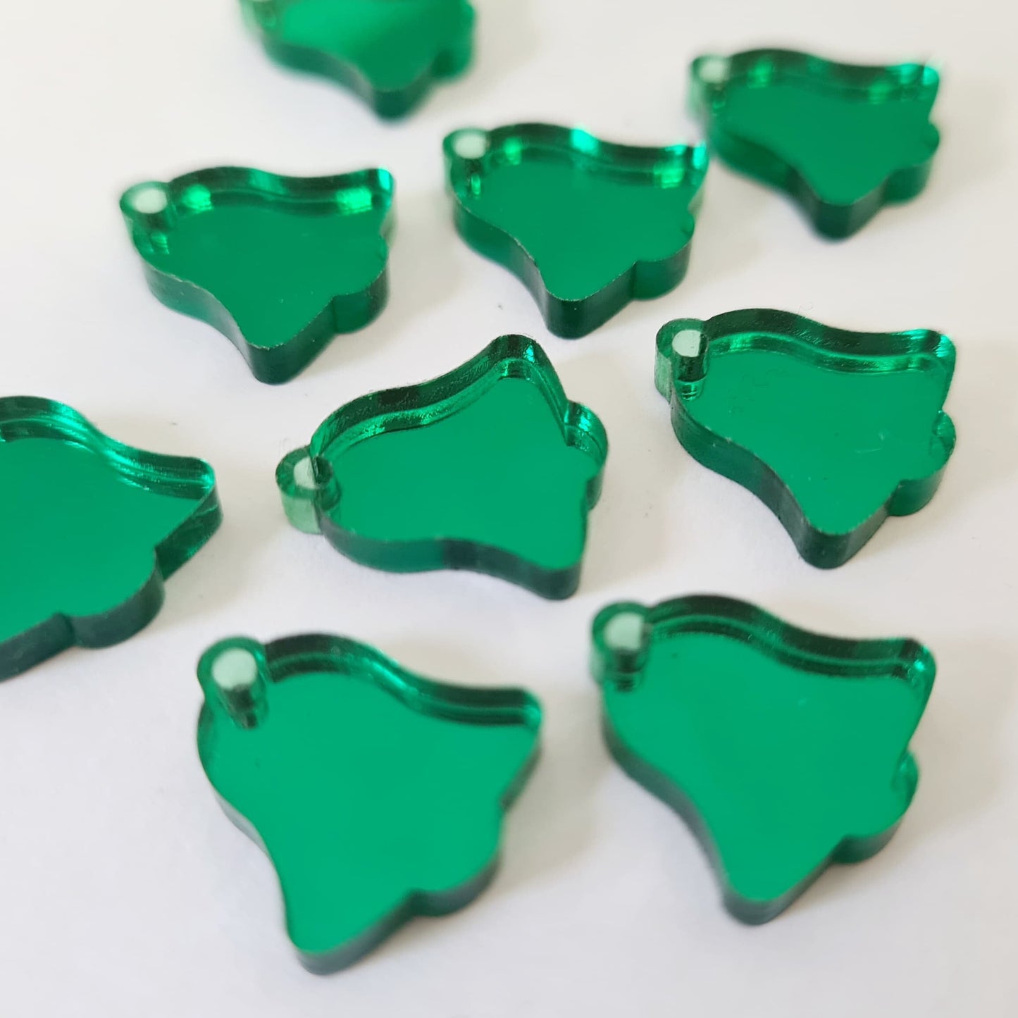 14mm GREEN MIRROR Acrylic BELLS