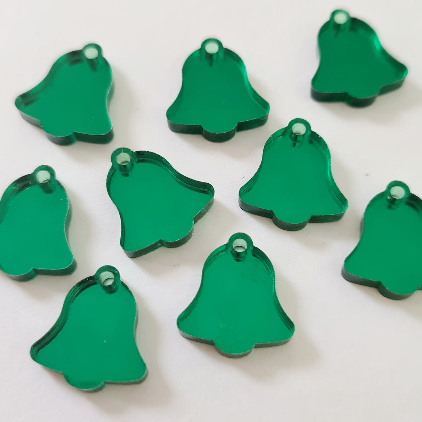 14mm GREEN MIRROR Acrylic BELLS