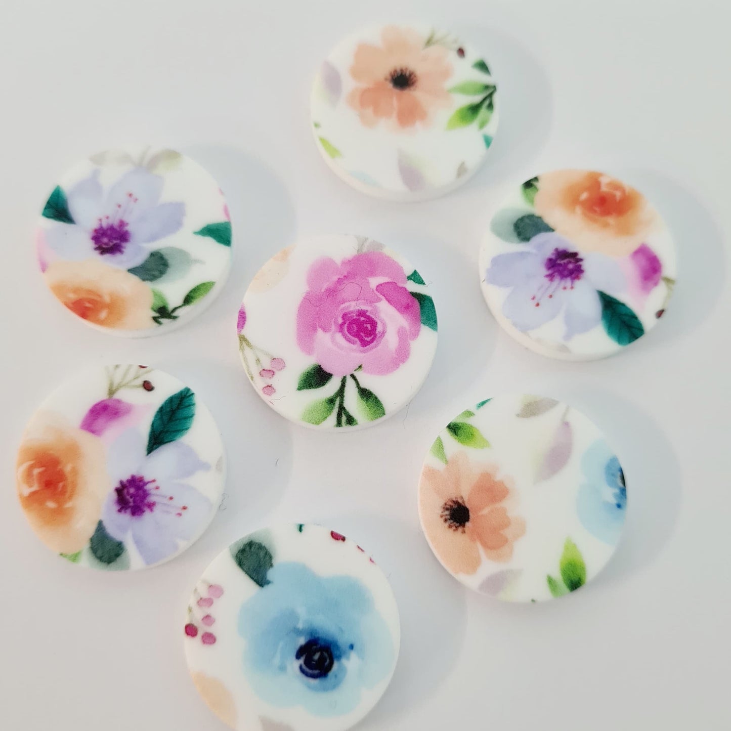 20mm SPRING GARDEN Acrylic CIRCLES