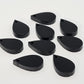 16mm MATTE BLACK Acrylic TEARDROPS