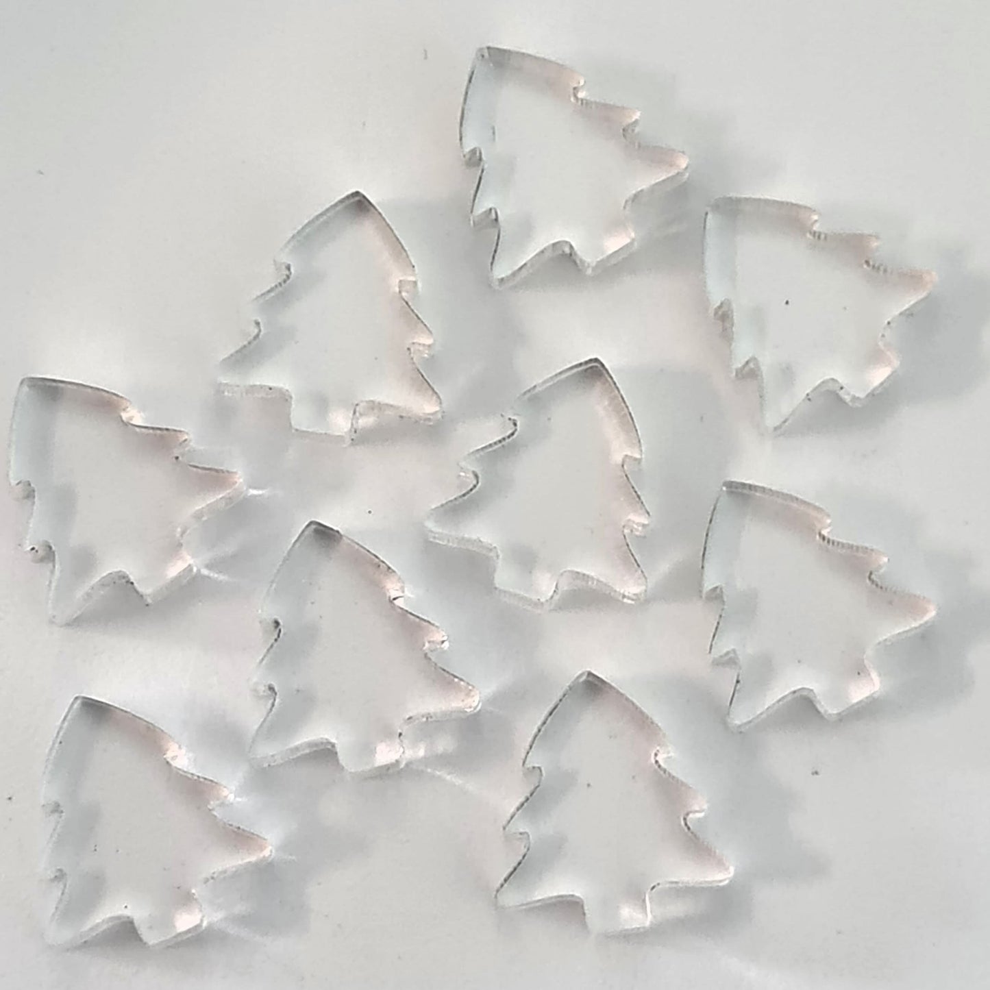 16mm CLEAR Acrylic CHRISTMAS TREES