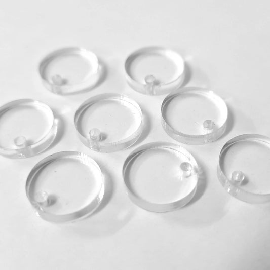 14mm CLEAR Acrylic Toppers/Studs