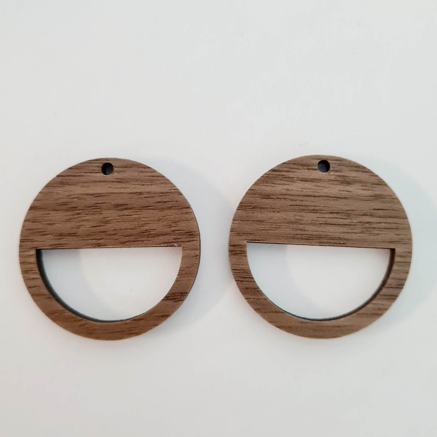 33mm WALNUT Veneer MACRAME Hoops