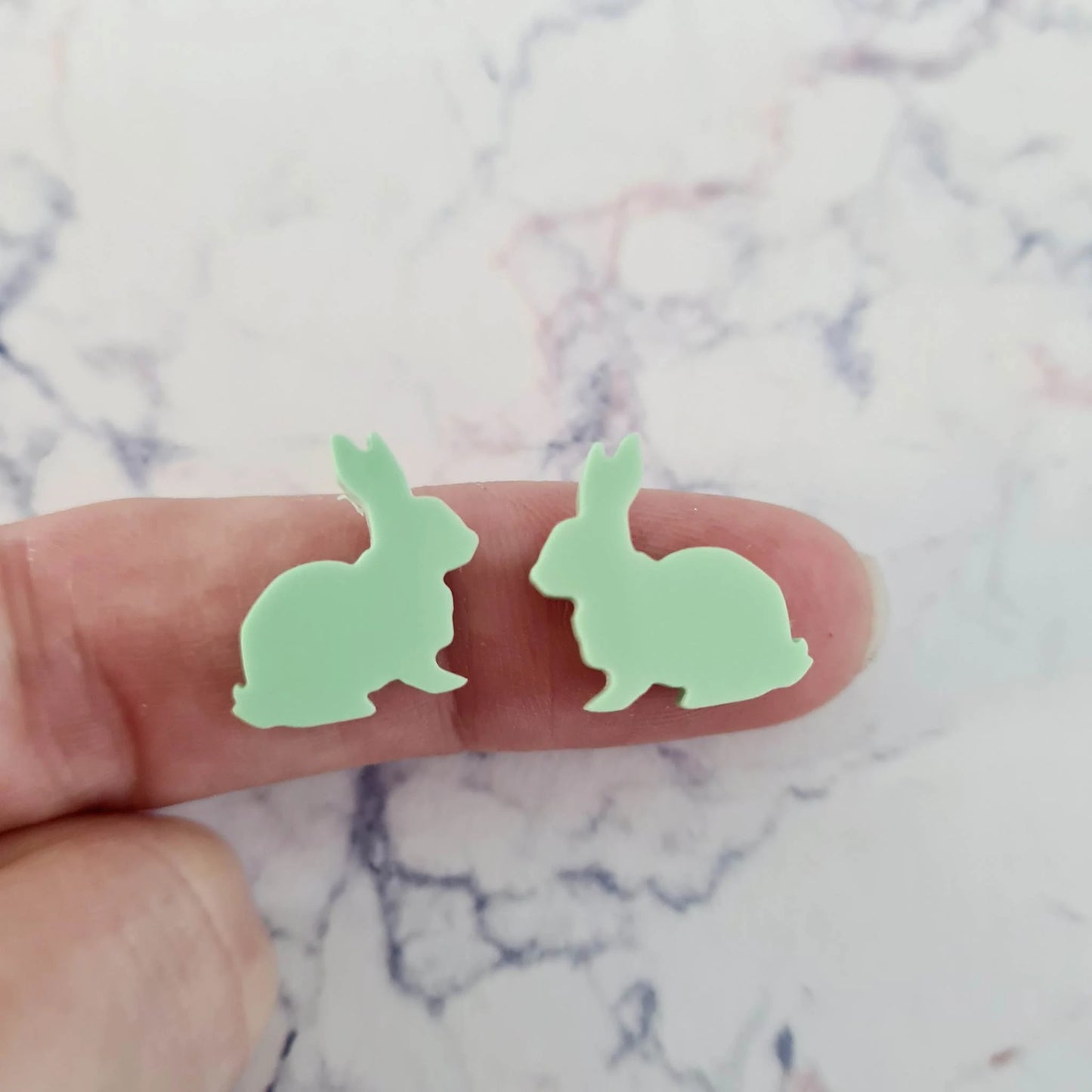 15mm PASTEL Acrylic BUNNY Mixed Pack