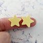 16mm PASTEL YELLOW Acrylic STAR Toppers/Studs