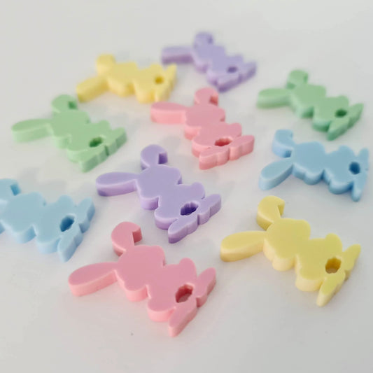 18mm PASTEL Acrylic BUNNY MIXED Pack