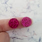 14mm FINE GLITTER Acrylic CIRCLE MIXED PACK