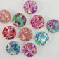 14mm CHUNKY GLITTER Acrylic CIRCLE MIXED PACK