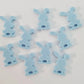 18mm PASTEL BLUE Acrylic BUNNIES