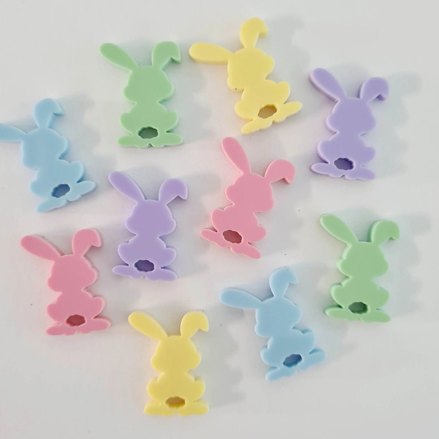 18mm PASTEL Acrylic BUNNY MIXED Pack