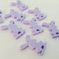 18mm PASTEL Acrylic BUNNY MIXED Pack