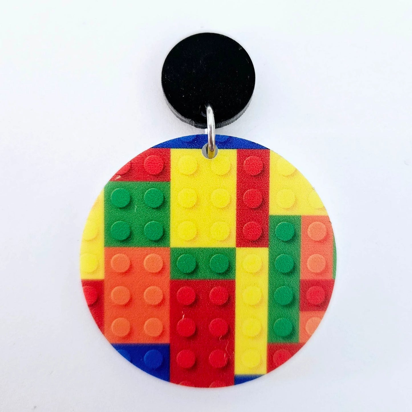 38mm GINGHAM/BRICK Acrylic DANGLES MIXED PACK