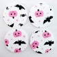 38mm PINK & BLACK HALLOWEEN Acrylic Dangles