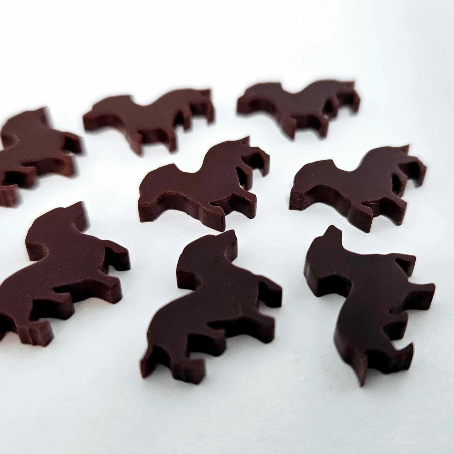 19mmCHOCOLATE BROWN Acrylic DACHSHUNDS