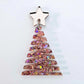 40mm CHUNKY Glitter ZIGZAG Christmas Trees MIXED PACK