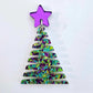 40mm CHUNKY Glitter ZIGZAG Christmas Trees MIXED PACK