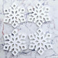 43mm WHITE Acrylic SNOWFLAKES