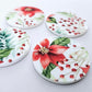 38mm CHRISTMAS POINSETTIA Acrylic DANGLES