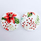 38mm CHRISTMAS POINSETTIA Acrylic DANGLES