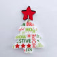 35mm CHRISTMAS TEXT Acrylic TREES