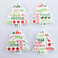 35mm CHRISTMAS TEXT Acrylic TREES