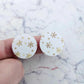 20mm CHRISTMAS SNOWFLAKE Acrylic CIRCLES