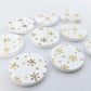 20mm CHRISTMAS SNOWFLAKE Acrylic CIRCLES