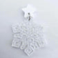 43mm FAIRY DUST Glitter SNOWFLAKES