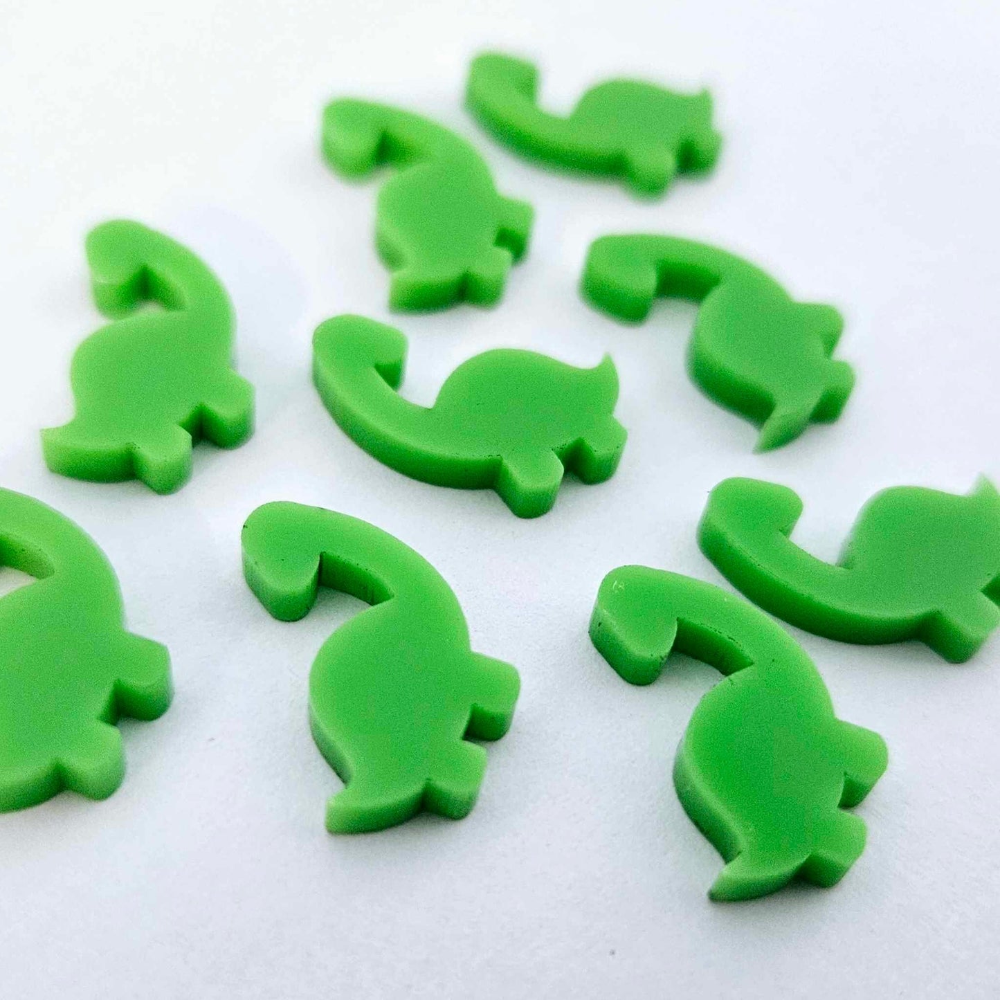 15mm LIME GREEN Acrylic BRONTOSAURUS