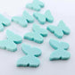 15mm PASTEL AQUA Acrylic BUTTERFLIES