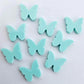 15mm PASTEL AQUA Acrylic BUTTERFLIES