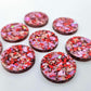 20mm CHUNKY LOVE GLITTER Acrylic CIRCLES