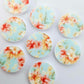 20mm FLORAL BLOOM Acrylic CIRCLES