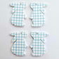 35mm BLUE GINGHAM Acrylic BUNNIES.