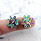 16mm CHUNKY GLITTER Acrylic FLOWERS MIXED PACK