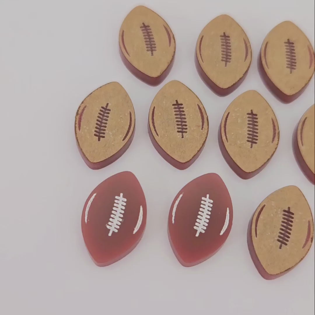 port wine maroon QLD state of origin football NRL AFL sports team DIY earring supplies laser cut acrylic dangles blanks