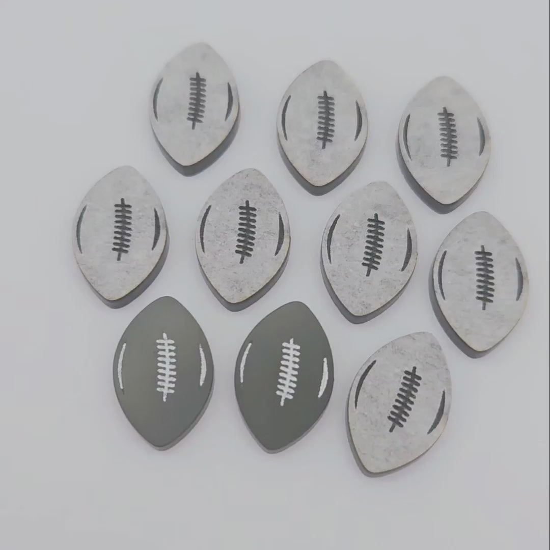 black football NRL AFL sports team DIY earring supplies laser cut acrylic studs blanks