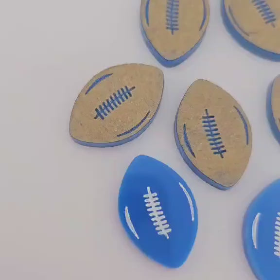 sky blue NSW state of origin football NRL AFL sports team DIY earring supplies laser cut acrylic dangles blanks