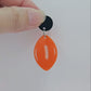 Orange football NRL AFL sports team DIY earring supplies laser cut acrylic dangles blanks