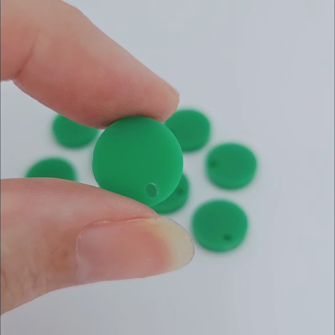 green acrylic toppers 14mm DIY earring supplies laser cut acrylic studs blanks