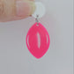 hot pink football NRL AFL sports team DIY earring supplies laser cut acrylic dangles blanks