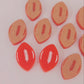 18mm RED Acrylic FOOTBALLS