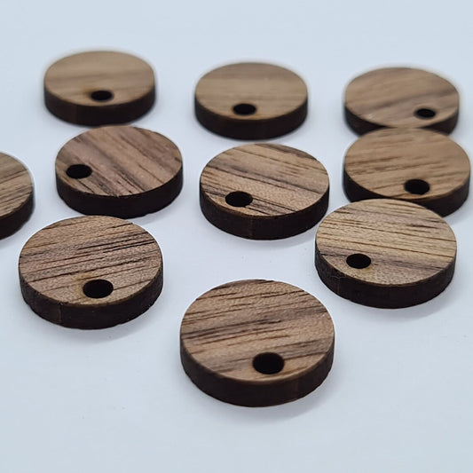 14mm WALNUT VENEER Toppers/Studs