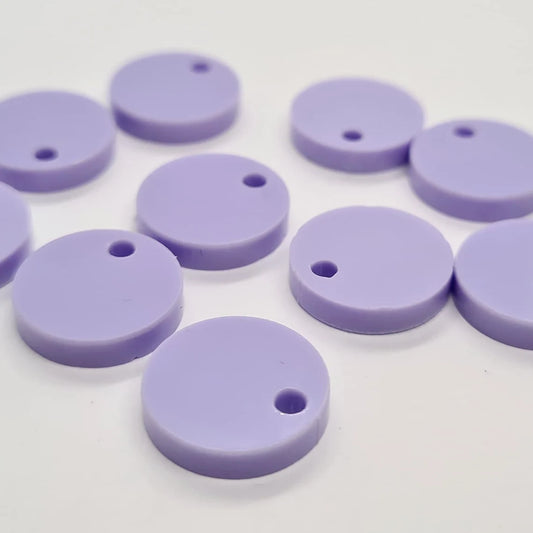 14mm PASTEL PURPLE Acrylic Toppers/Studs